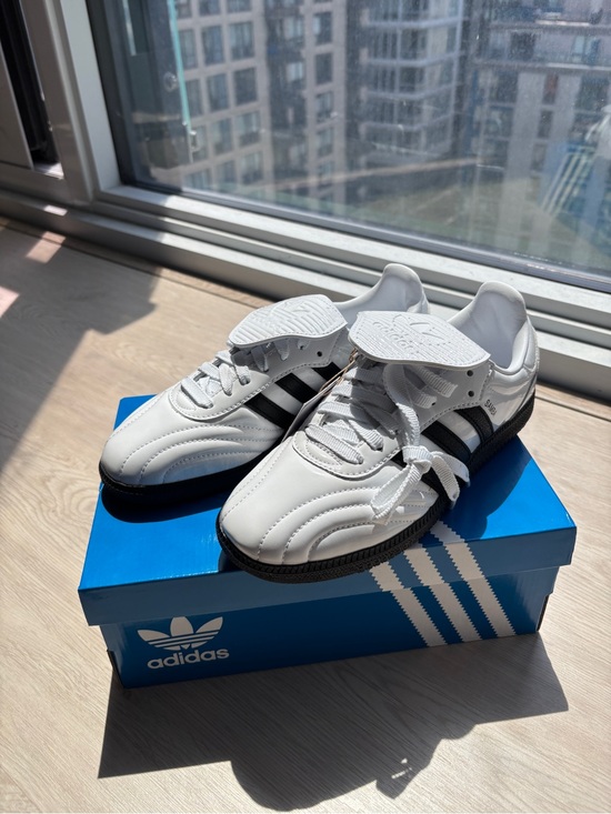 adidas Shoes - adidas White and Black Samba LT Sneakers